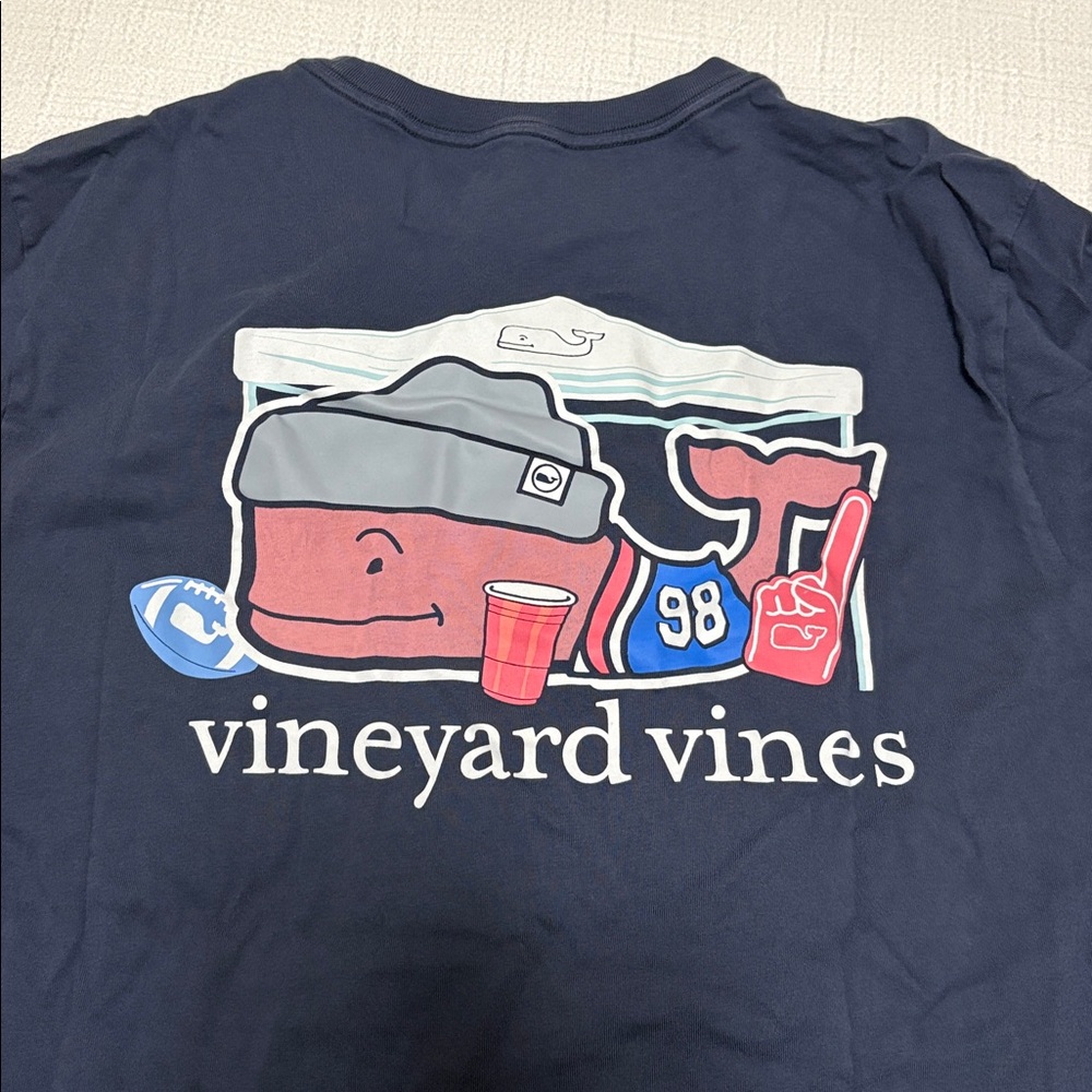 Vineyard vines tailgate ‘98 navy long sleeve T shirt